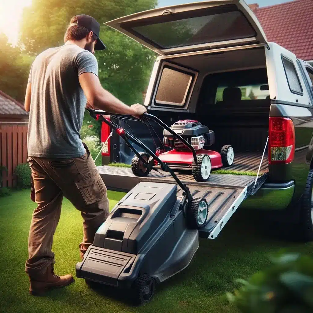 how to move a lawn mower