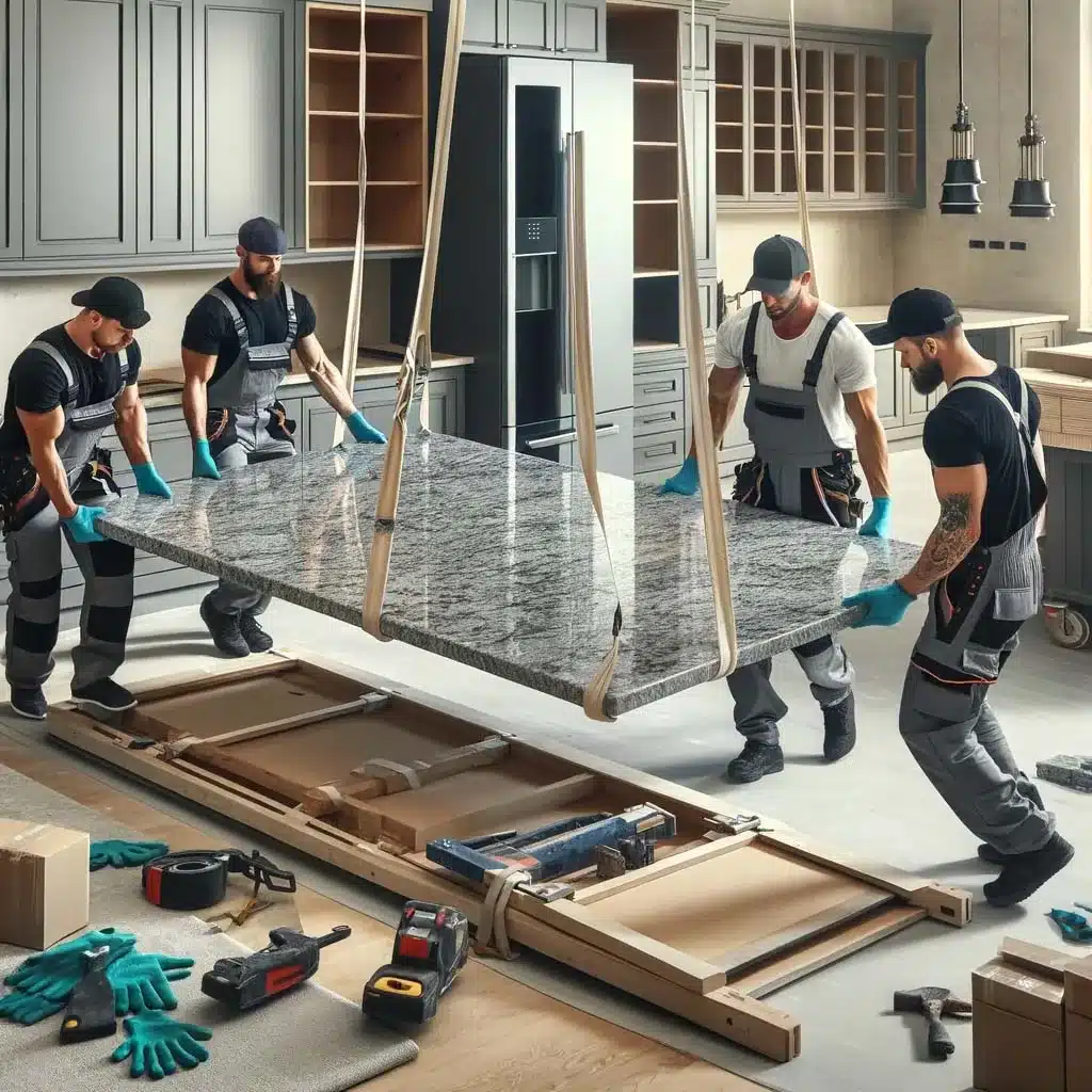 how to move a countertop, marble vs granite