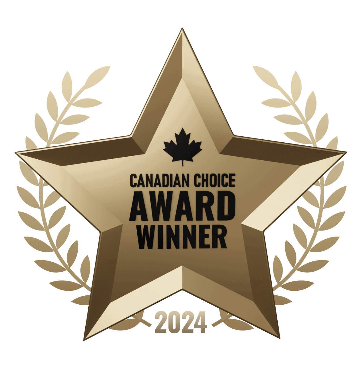 A star marking the 2024 Canada’s Choice Award for top moving companies in Edmonton.